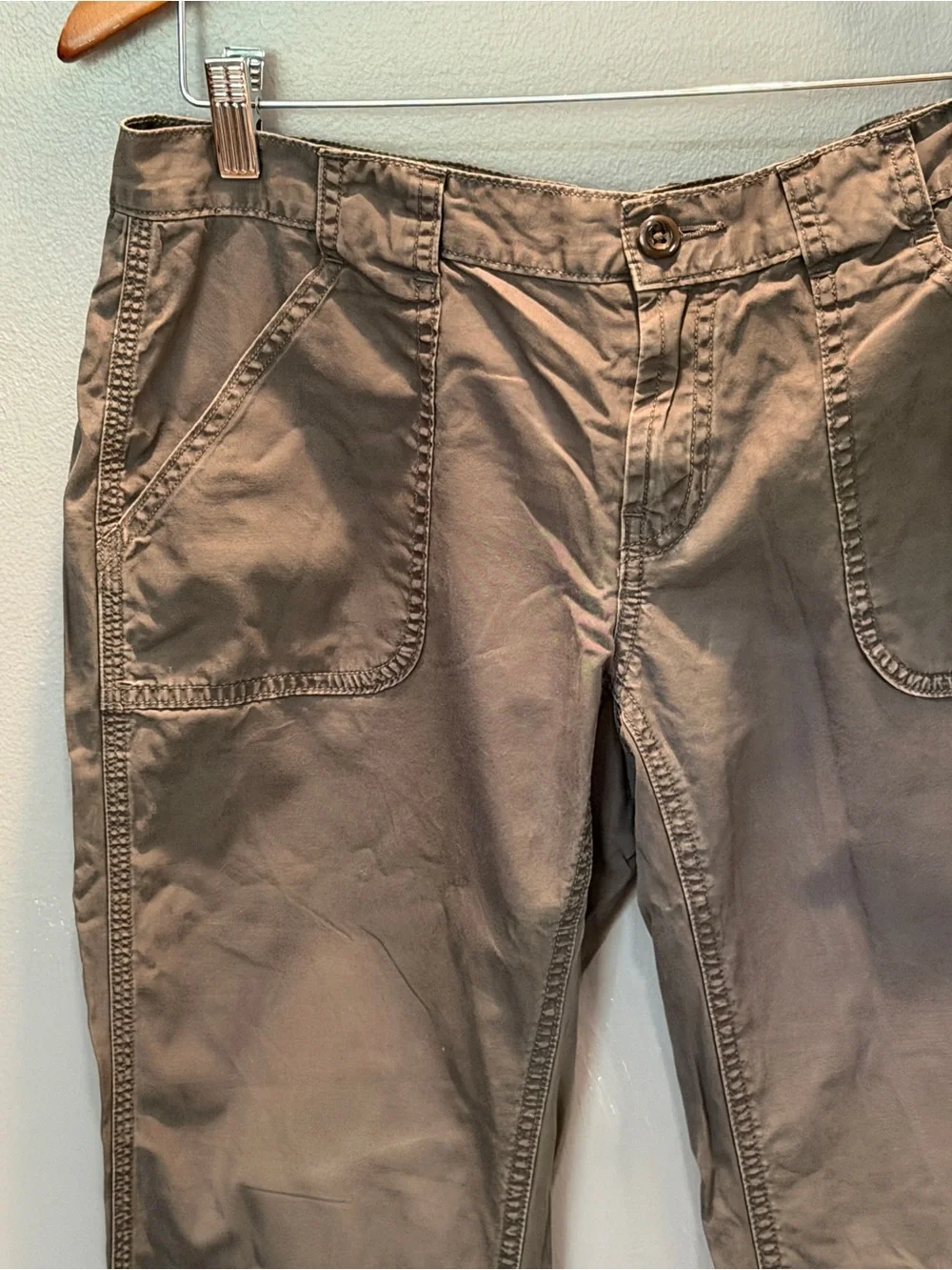 THE NORTH FACE GRAY UTILITY CHINO LADIES PANTS SZ 12